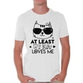 thumbnail image 1 of Awkward Styles At Least My Cat Loves Me Shirt Valentine's Day T Shirt for Men Valentines Day Gift Idea for Him Cat Lovers Shirt Cute Cat Valentine Tshirt Valentines Day Single Funny Valentine Shirt, 1 of 4