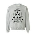 thumbnail image 1 of Awkward Styles At Least My Dog Loves Me Sweatshirt Valentine's Day Gift Valentine Sweater for Women Valentine Sweater for Men Dog Lovers Sweater Cute Valentines Gift for Dog Owners, 1 of 5