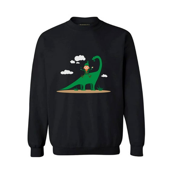 Awkward Styles Leprechaun and Dinosaur Sweatshirt St. Patrick's Day Sweater Irish Gifts Irish Sweatshirt Dinosaur Sweater Saint Patrick Sweatshirt St. Patrick's Day Outfit Gifts from Ireland