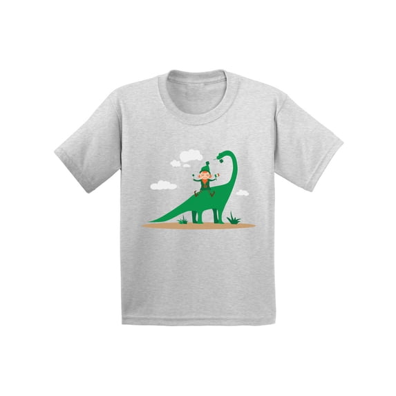 Awkward Styles Leprechaun Dinosaur Toddler Shirt St. Patrick's Day Tshirt for Toddler Boys Girls St. Patrick's Outfit Irish Gifts for Kids Saint Patrick Shirt Irish Kids Shirt Dinosaur Tshirt for Kids