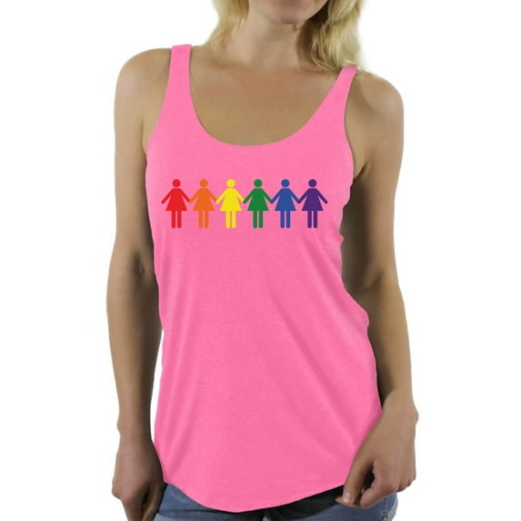 Awkward Styles Lesbian Sleeveless Shirt Love Racerback Tank Tops LGBTQ Flag