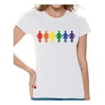 thumbnail image 1 of Awkward Styles Lesbian T-Shirt Love T Shirts for Women LGBTQ Flag, 1 of 4