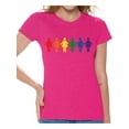 thumbnail image 1 of Awkward Styles Lesbian T-Shirt Love T Shirts for Women LGBTQ Flag, 1 of 4