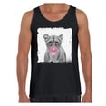 thumbnail image 1 of Awkward Styles Lion Shirt Lovely Lion Tank Top Men Tank Top Lion Chewing Pink Gum Cute Lion T Shirt Animal Tank Top for Men Lion with Pink Gum T Shirt Animal Men Shirt Funny Animal Gifts Lion Clothing, 1 of 4