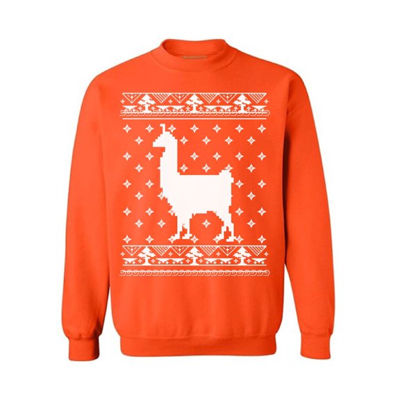 Awkward Styles Llama Christmas Sweatshirt Funny Christmas Llama Sweater Xmas Party Gifts for Men Women's Christmas Sweater Xmas Animal Sweater Funny Llama Gifts Alpaca Lovers Xmas Sweater
