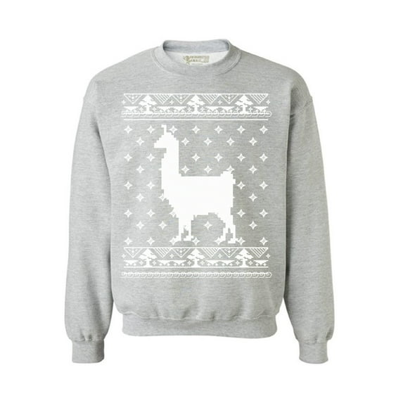 Awkward Styles Llama Christmas Sweatshirt Funny Christmas Llama Sweater Xmas Party Gifts for Men Women's Christmas Sweater Xmas Animal Sweater Funny Llama Gifts Alpaca Lovers Xmas Sweater