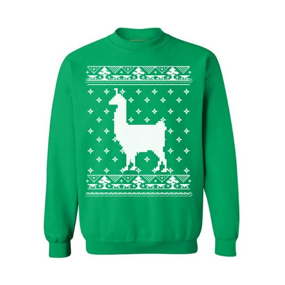 Awkward Styles Llama Christmas Sweatshirt Funny Christmas Llama Sweater Xmas Party Gifts for Men Women's Christmas Sweater Xmas Animal Sweater Funny Llama Gifts Alpaca Lovers Xmas Sweater