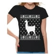 thumbnail image 1 of Awkward Styles Llama Christmas Tshirt for Women Funny Christmas Shirts Women's Christmas T Shirt Xmas Llama Shirt Xmas Gifts for Alpaca Lovers Christmas Animal Outfit Xmas Party Gifts Xmas Llama, 1 of 4