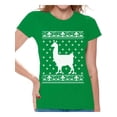 thumbnail image 1 of Awkward Styles Llama Christmas Tshirt for Women Funny Christmas Shirts Women's Christmas T Shirt Xmas Llama Shirt Xmas Gifts for Alpaca Lovers Christmas Animal Outfit Xmas Party Gifts Xmas Llama, 1 of 4