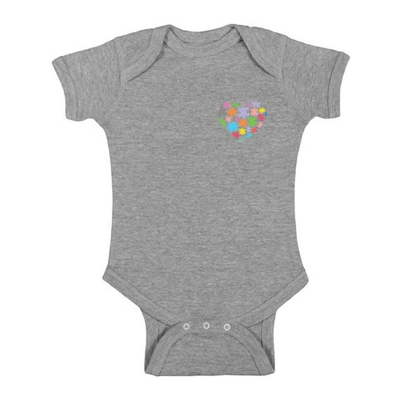 Awkward Styles Love Autism Puzzle Baby Bodysuit Autism Awareness Baby Bodysuit Autism Love Puzzle Short Sleeve Bodysuit for Babies Autism Baby Autism Gifts for Baby Girls and Baby Boys