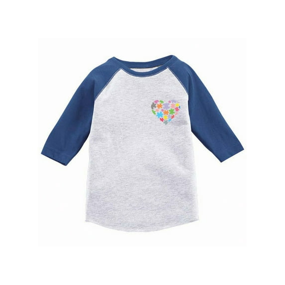 Awkward Styles Love Autism Puzzle Raglan Shirt Autism Love Puzzle Jersey Shirt for Toddlers Autism Awareness Shirts for Kids Autism Heart Puzzle Baseball Tshirt for Kids Autism Gifts for Toddlers