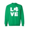 thumbnail image 1 of Awkward Styles Love Irish Shamrock Sweatshirt St. Patricks Day Gifts for Him Gifts for Her Irish Sweater for Women and Men Gifts for Proud Irish Shamrock Sweater Irish Pride St Patty Sweatshirt, 1 of 5