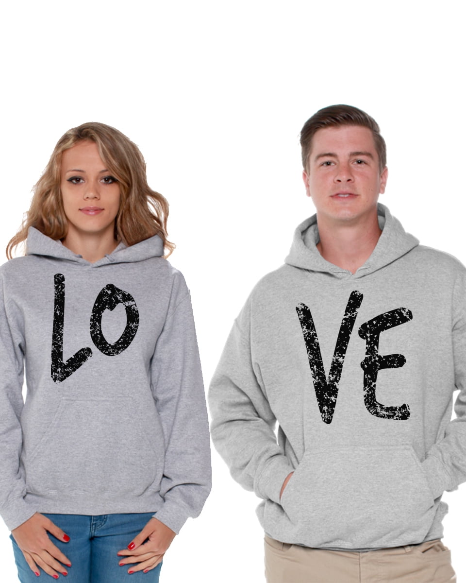Awkward Styles Love Matching Couple Hoodies Love Sweatshirt for Women ...