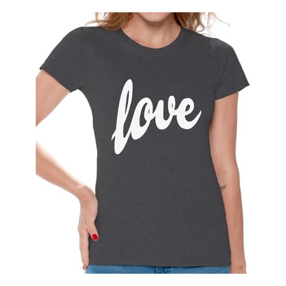 Awkward Styles Love Shirt Love Tshirt for Women St.Valentines Day Shirt Love Gifts Valentines T shirt Women's Love T-Shirt Gift for Her Valentine Shirts for Women Birthday Gift Anniversary Gift
