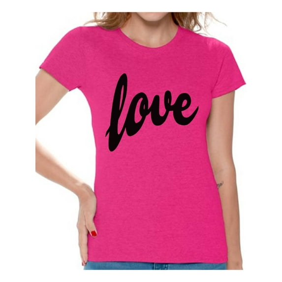 Awkward Styles Love Shirt Valentines Day Shirt Love Tshirt for Women Valentines T shirt Women's Love T-Shirt Valentine's Day Gifts for Her Love Gift Idea for Wife Anniversary Gift Love Tee Shirt