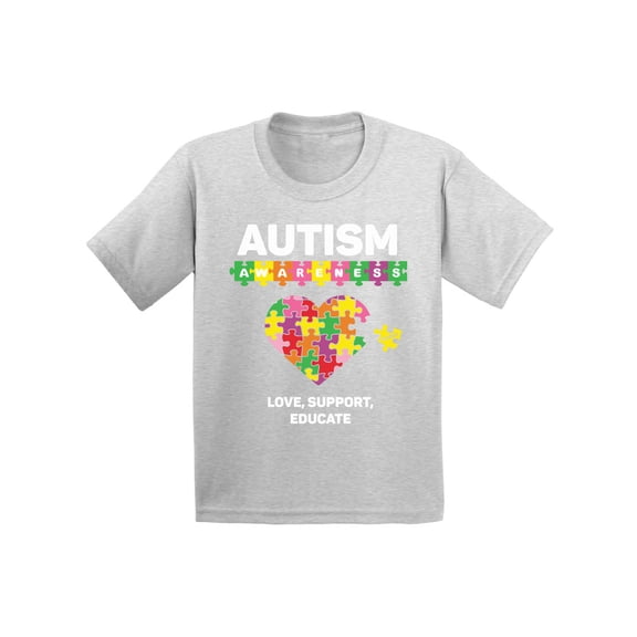 Awkward Styles Love Support Educate Autism Shirt for Kids Autism Awareness Puzzle Shirt Youth Autism Awareness Shirts Youth Kids Autism T Shirt Autism Awareness Gifts Support Autistic Pride Gifts