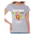 thumbnail image 1 of Awkward Styles Love Support Educate Autism Shirts for Women Autism Awareness Women Autism Awareness Shirts Women's Autism T Shirt Autism Awareness Gifts for Her Autistic Pride Gifts, 1 of 4