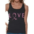 thumbnail image 1 of Awkward Styles Love Tank Top for Women Love Ribbon Tank Women's Breast Cancer Awareness Tank Top Cancer Support Ribbon Sleeveless Shirt Pink Ribbon Tank Top Cute Gifts for Breast Cancer Survivor, 1 of 4