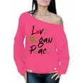 thumbnail image 1 of Awkward Styles Love Vegan Peace Off The Shoulder Sweatshirt Lovely Vegetarian Off Shoulder Sweater Vegan Friendly Oversized Sweater for Ladies Vegan Sweatshirt Vegan Clothes for Women Gifts for Vegans, 1 of 4