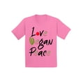 thumbnail image 1 of Awkward Styles Love Vegan Peace T-Shirts for Youth Vegetarian Kids T Shirts Clothes for Kids Original Children's Shirts Vegan Kids Fashion Vegetarian Gifts Vegan Friendly Clothing Hey Vegetarians, 1 of 4