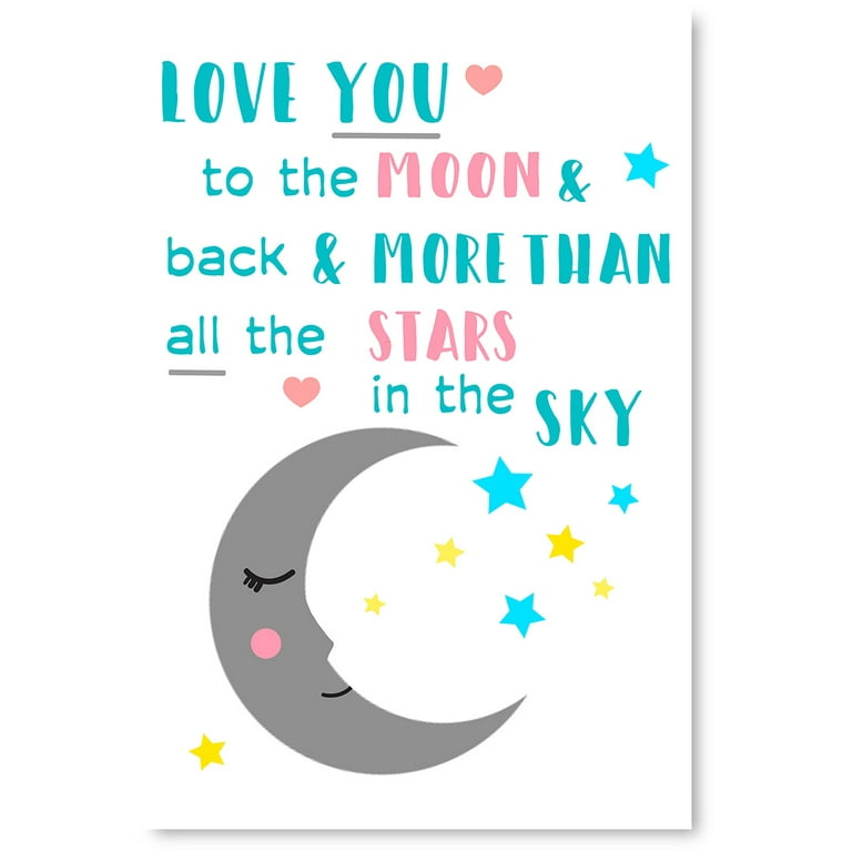 Sale i love you to the moon and back nursery decor Free Shipping