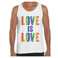 thumbnail image 1 of Awkward Styles Love is Love Tank Top for Men LGBTQ Muscle Shirt Gay Pride Tank Mens Love Is Love Graphic Tank Tops Love Graphic Tops, 1 of 4