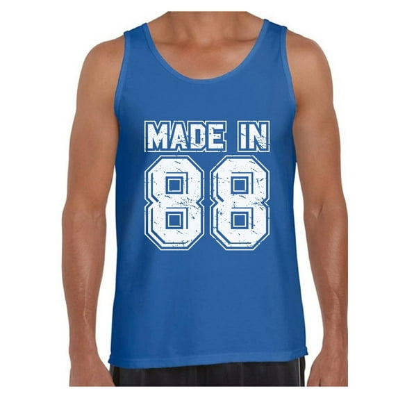 Awkward Styles Made In 88 Tank Top 30th Birthday Party Outfit for Men Born in 1988 Funny Birthday Tanks for Men 30th Birthday Muscle Shirt Funny Thirty Shirts Mens 30th Tshirt BDay Party for Men