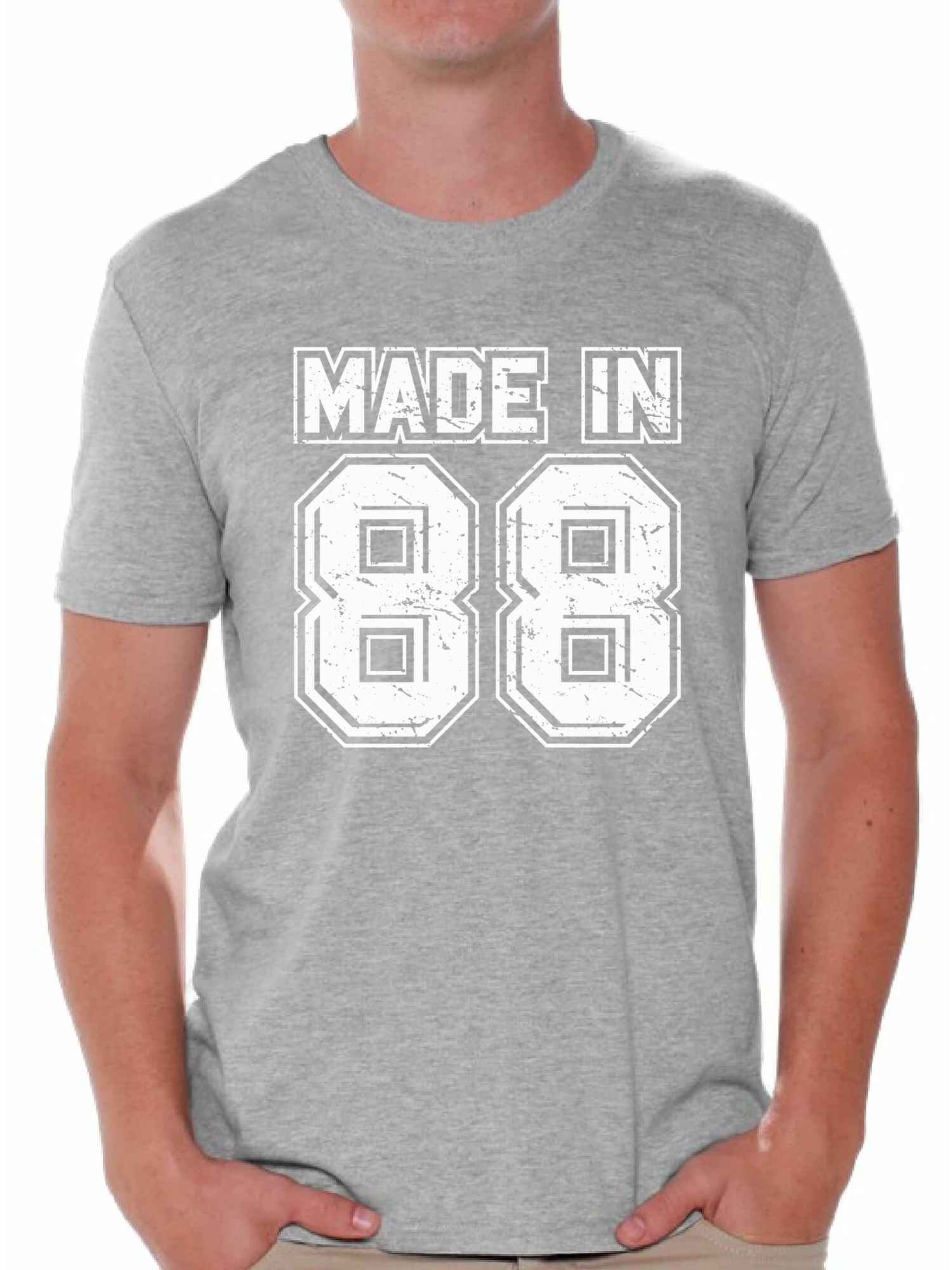 Awkward Styles Made In 88 Tshirt 30th Birthday Party Outfit for Men Born in 1988 Funny Birthday Shirts for Men 30th Birthday Shirt Funny Thirty Shirts Mens 30th Tshirt B-Day Party for Men 88 Shirt - image 1 of 4