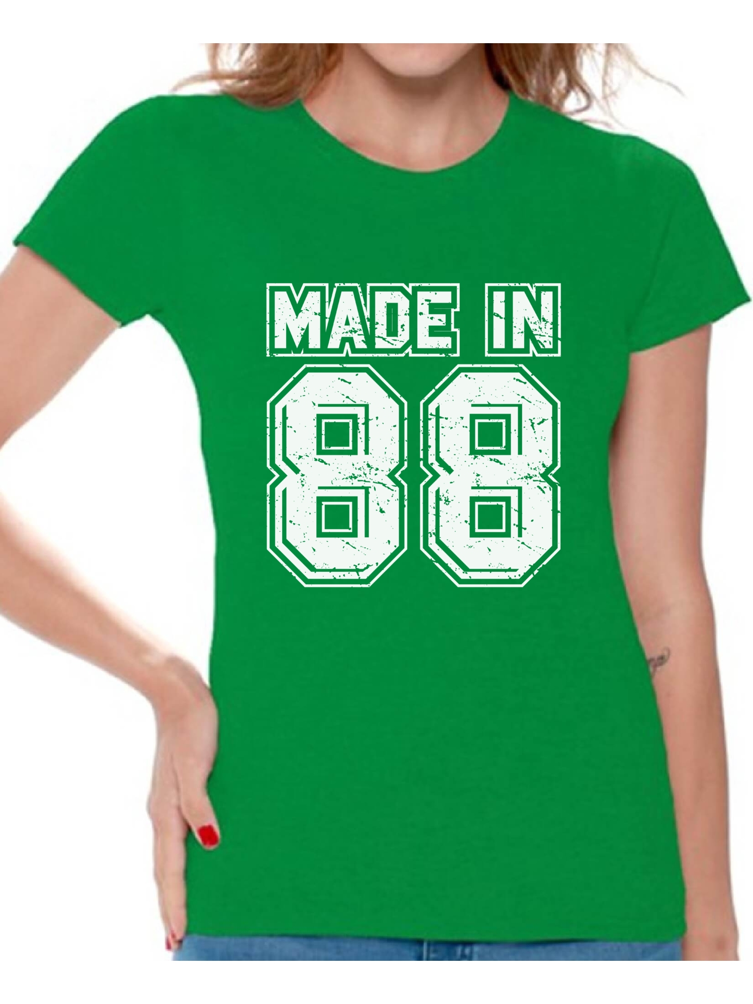 Awkward Styles Made In 88 Tshirt 30th Birthday Party Outfit for Women Born in 1988 Funny Birthday Shirts for Women 30th Birthday Shirt Funny Thirty Shirts Womens 30th Tshirt B-Day Party 88 T-Shirt - image 1 of 4