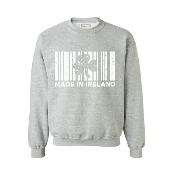 Awkward Styles Made in Ireland Sweatshirt St. Patricks Day Sweater Proud Irish Sweatshirt for Men & Women Irish Pride Gifts for Irish St Paddy's Day Shamrock Sweater Irish Clover Sweatshirt Vintage