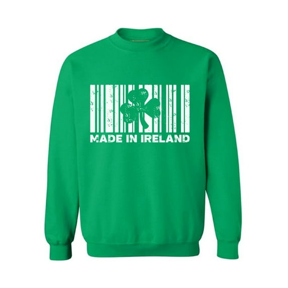 Awkward Styles Made in Ireland Sweatshirt St. Patricks Day Sweater Proud Irish Sweatshirt for Men & Women Irish Pride Gifts for Irish St Paddy's Day Shamrock Sweater Irish Clover Sweatshirt Vintage