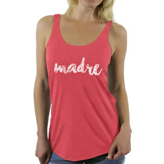 Awkward Styles Madre Racerback Tank Top for Women Madre Tank Top for Ladies Mexican Clothing Mexico Lovers Clothes Collection Madre Racerback Shirts for Women Gifts from Mexico Mexican Style