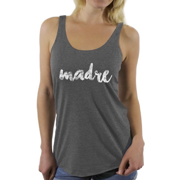 Awkward Styles Madre Racerback Tank Top for Women Madre Tank Top for Ladies Mexican Clothing Mexico Lovers Clothes Collection Madre Racerback Shirts for Women Gifts from Mexico Mexican Style