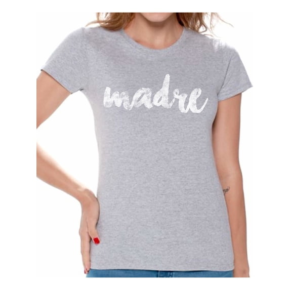 Awkward Styles Madre Women TShirts Madre T-Shirt for Ladies Mexican Clothing Mexico Lovers Clothes Collection Madre Shirts for Women Gifts from Mexico T-Shirt for Her Original Mexican Style