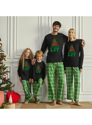 Personalized Christmas Tree Family Pajamas Sale | Best Matching Xmas PJs  With Dog - Family Christmas Pajamas By Jenny