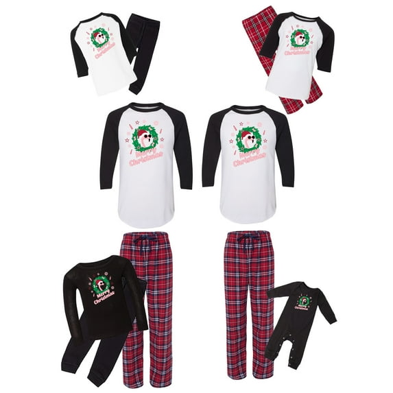 Awkward Styles Matching Christmas Pajamas Set Red Flamingo Family Sleepwear