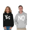 thumbnail image 1 of Awkward Styles Matching Couple Hoodies Yes No Sweaters for Couple Valentines Day Gift Ideas for Couples Boyfriend Sweatshirt Girlfriend Sweatshirt Funny Engagement Bride Groom Couples Sweatshirts, 1 of 5