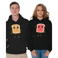 thumbnail image 1 of Awkward Styles Matching Hoodies for Couples Valentine's Day Gifts Peanut Butter and Jelly Hooded Sweater for Couples 2019 Valentine's Day Gifts from Girlfriend Gifts for Boyfriend Couples Hoodies, 1 of 5