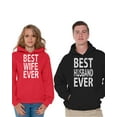 thumbnail image 1 of Awkward Styles Matching Husband Wife Couple Hoodies Best Husband Ever Sweater Best Wife Ever Sweatshirt Happy Valentines Day Gift for Couples Wife and Husband Couple Hoodies Anniversary Couple Gifts, 1 of 5