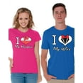 thumbnail image 1 of Awkward Styles Matching Husband Wife Shirts Couples Shirts I Love My Husband I Love My Wife T-shirts for Couple Best Husband Best Wife Matching Couple Shirts Valentines Day Anniversary Gift for Couple, 1 of 5