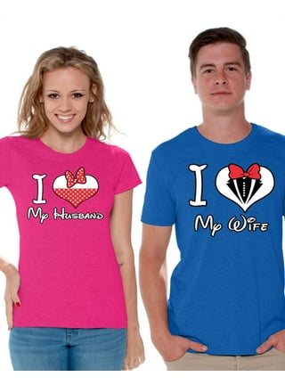 Jovati Couple Shirts Matching Theme Shirts Tee Shirt Boyfriend Girlfriend Husband Wife Shirts for Dating,HoneyMoon,Valentines Day Couple Gifts for Him