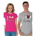 thumbnail image 1 of Awkward Styles Matching Husband Wife Shirts Couples Shirts I Love My Husband I Love My Wife T-shirts for Couple Best Husband Best Wife Matching Couple Shirts Valentines Day Anniversary Gift for Couple, 1 of 5