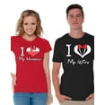 thumbnail image 1 of Awkward Styles Matching Husband Wife Shirts Couples Shirts I Love My Husband I Love My Wife T-shirts for Couple Best Husband Best Wife Matching Couple Shirts Valentines Day Anniversary Gift for Couple, 1 of 5