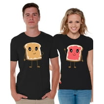 Awkward Styles Matching Shirts for Couples Valentine's Day Gifts Peanut Butter and Jelly T-shirts for Couples 2019 Valentine's Day Gifts from Girlfriend Gifts for Boyfriend Couples Shirts