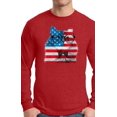 thumbnail image 1 of Awkward Styles Men's American Flag Cat Graphic Long Sleeve T-shirt Tops USA Flag Cat Independence Day 4th of July, 1 of 3