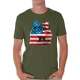 thumbnail image 1 of Awkward Styles Men's American Flag Cat Graphic T-shirt Tops USA Flag Cat Independence Day 4th of July, 1 of 4