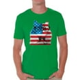 thumbnail image 1 of Awkward Styles Men's American Flag Cat Graphic T-shirt Tops USA Flag Cat Independence Day 4th of July, 1 of 4