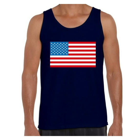 Awkward Styles Men's American Flag Graphic Tank Tops USA Flag Patriotic