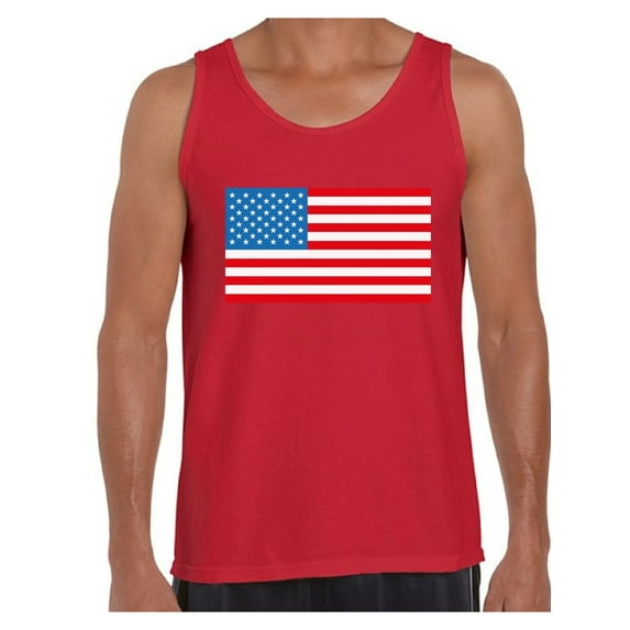Awkward Styles Men's American Flag Graphic Tank Tops USA Flag Patriotic