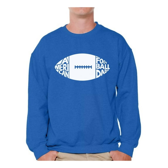 Awkward Styles Men's American Football Dad Sport Graphic Sweatshirt Tops White Father's Day Gift Idea